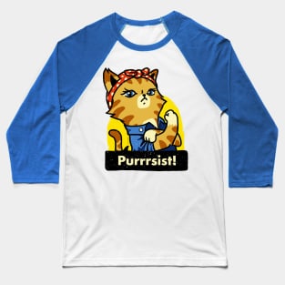 Purrrsist! (Version 3) Baseball T-Shirt